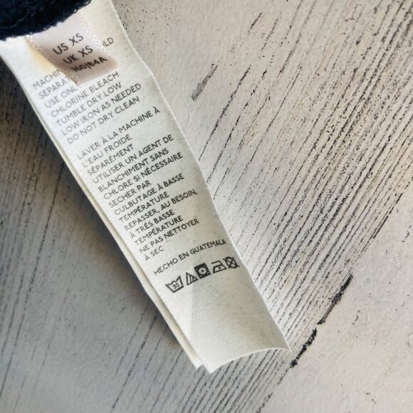 NWOT  Free People We The Free Arden Tee XS Black Long Sleeve Boho - Picture 10 of 14